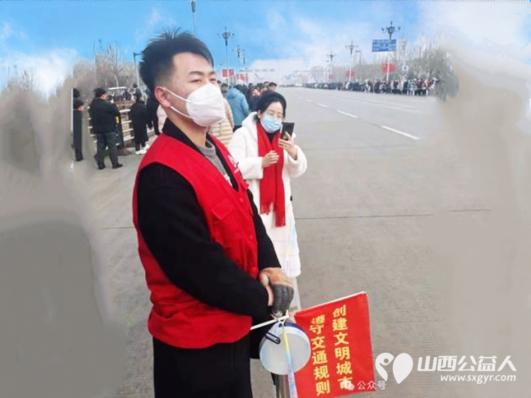 临汾市文明交通志愿者协会在春节社火活动中无私奉献的文明交通志愿者 - 第11张