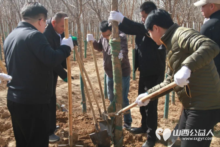 民建太原市委会赴杏花岭区山河公园开展义务植树暨在庙碉纪念石碑前清明节悼念烈士活动 - 第11张 - 山西公益人 民建太原市委会赴杏花岭区山河公园开展义务植树暨在庙碉纪念石碑前清明节悼念烈士活动 - 第11张