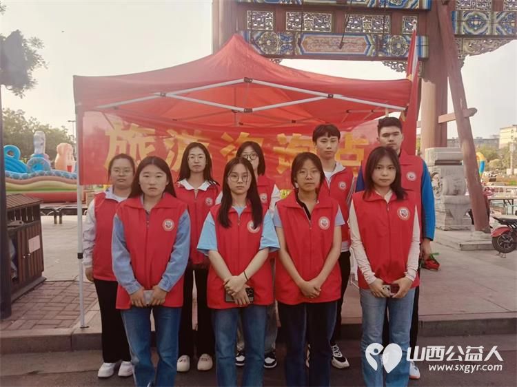 介休市北关街道彦博路社区志愿者协会五一假期在后土庙景区做公益引导志愿活动 - 第5张