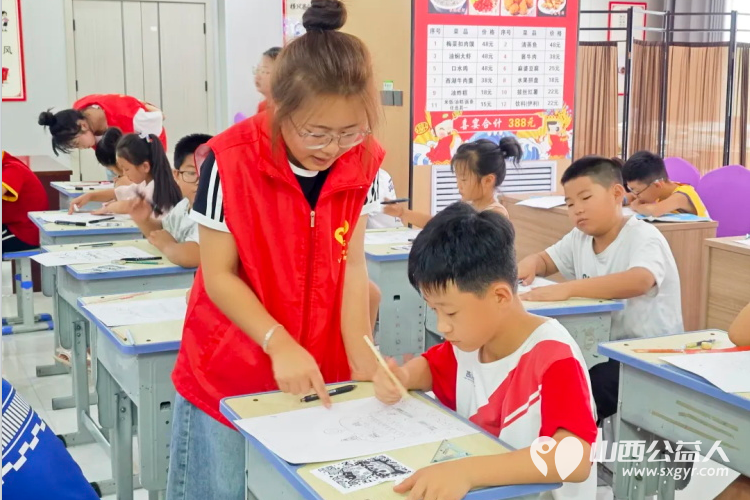 爱有所暑 不负所托----石楼县青年志愿者协会联合龙山社区开设公益暑期托管班 - 第6张