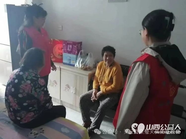 关爱一老一少 正能量公益灵丘县平型关义工联合会志愿者中秋志愿服务进行中为留守儿童和残障老人送去了节日的祝福与物资 - 第3张