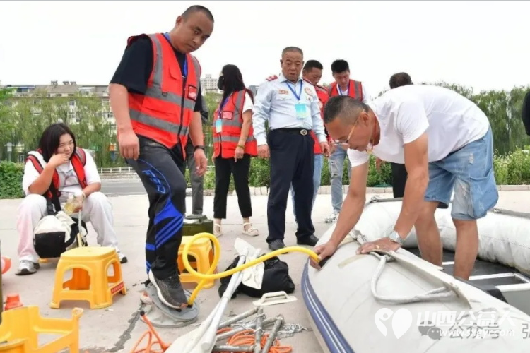 正能量公益应急救援演练火热进行中！正能量公益山西文水平陵应急救援队赴清徐县和正能量清徐金鹰战狼救援队在清泉湖水域进行水域舟船救援联合演练 - 第2张