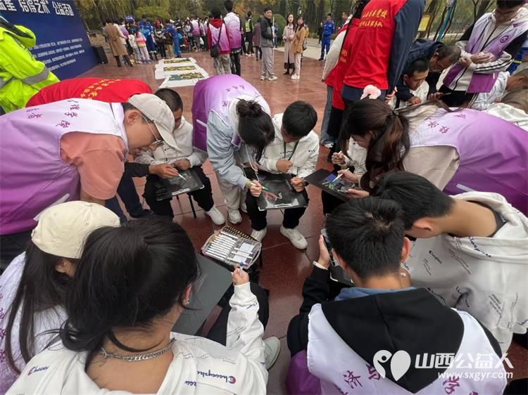 山西省省城学雷锋志愿服务总团、山西枫慧心智障关爱中心组织参加残健共融陪伴蓝星拾得艺术秋游活动 - 第10张