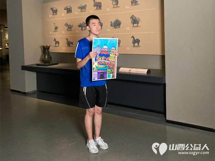 太原市灵星社区服务中心孤独症孩子的画作将在山西青铜博物馆展出孩子们感谢山西青铜博物馆 - 第8张 - 山西公益人 太原市灵星社区服务中心孤独症孩子的画作将在山西青铜博物馆展出孩子们感谢山西青铜博物馆 - 第8张