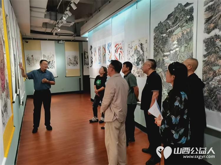 山西省红十字志愿者博爱书画院 书香画润公益行书画拍卖会 在省文联大厦展示近两百幅精美作品展示拍卖既能为公益项目奉献爱心也可获得捐赠证书 - 第3张