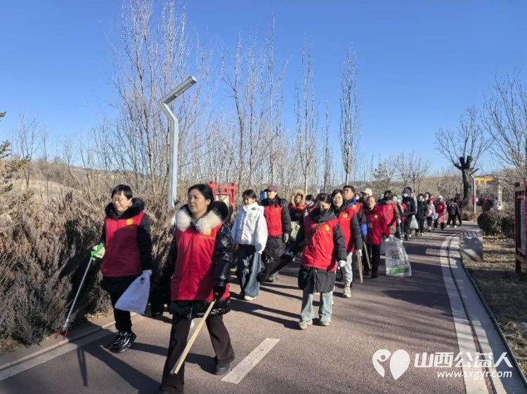 保护母亲河 阳泉义工联合会2026年1月11日组织义工巡河净滩活动在白羊墅湿地公园开展 - 第3张