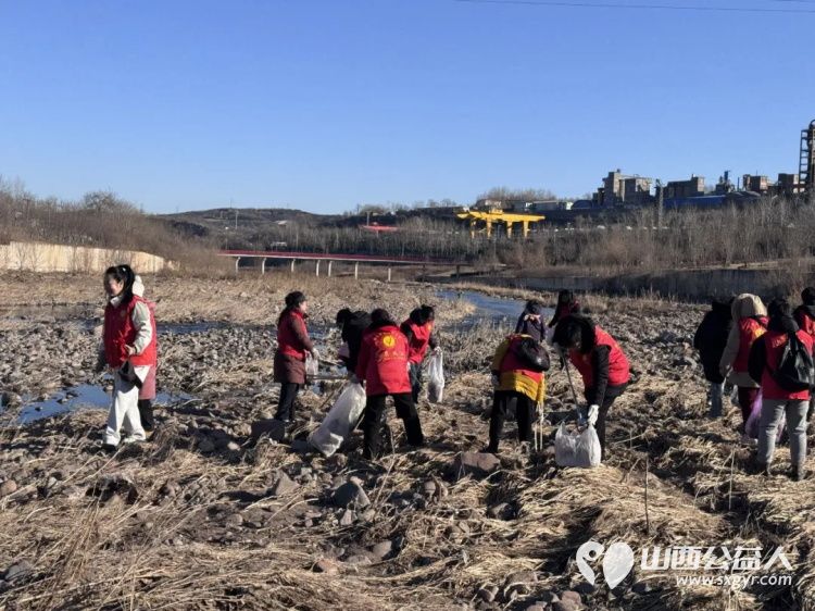 保护母亲河 阳泉义工联合会2026年1月11日组织义工巡河净滩活动在白羊墅湿地公园开展 - 第7张