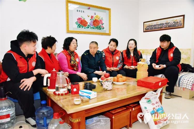 太原市学花志愿服务中心党支部组织志愿者对全国劳模王收秋、全国劳模董林、中国好人陈银娃进行了慰问感谢山西永乐苑粮油食品有限公司的赞助 - 第8张