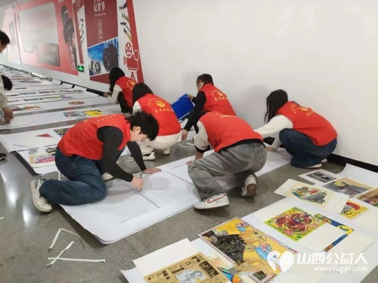 志愿筑梦童心传承 介休市彦博路社区志愿者协会大学生志愿者全力保障“融媒筑梦·星耀未来”少儿书画展顺利开展 - 第3张
