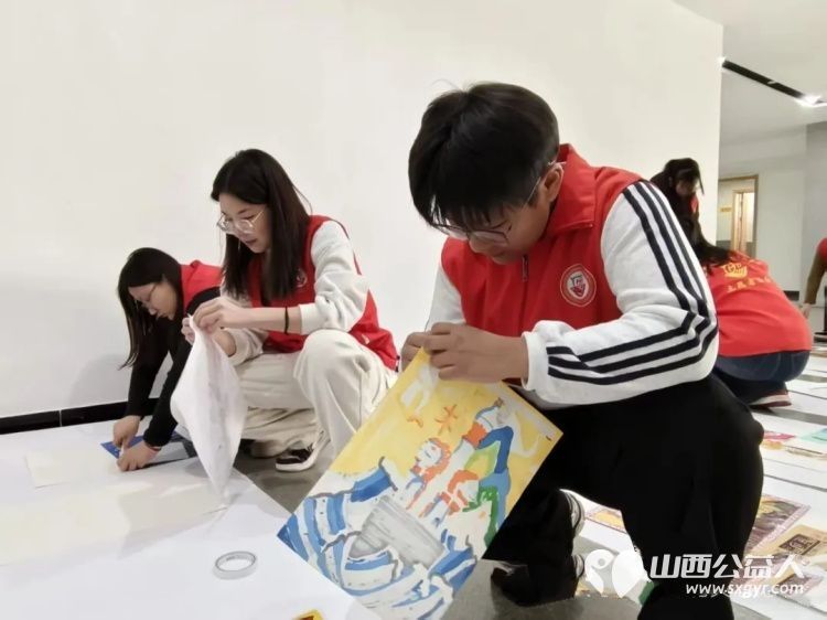 志愿筑梦童心传承 介休市彦博路社区志愿者协会大学生志愿者全力保障“融媒筑梦·星耀未来”少儿书画展顺利开展 - 第10张