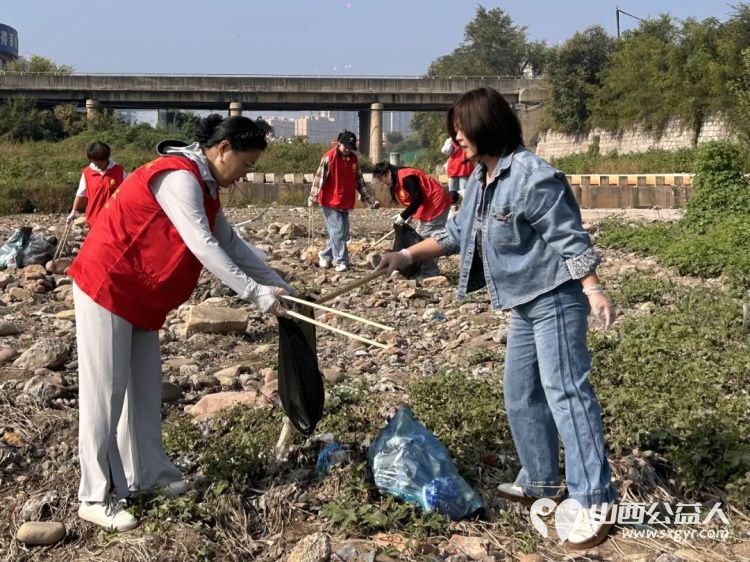 保护母亲河阳泉义工在行动----2026年9月12日阳泉市义工联合会14名义工和民间巡河员为爱集结保护母亲河巡河净滩活动在白羊墅湿地公园开展 - 第6张