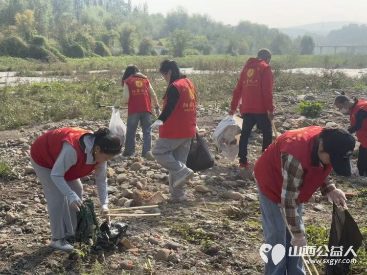 保护母亲河阳泉义工在行动----2026年9月12日阳泉市义工联合会14名义工和民间巡河员为爱集结保护母亲河巡河净滩活动在白羊墅湿地公园开展 - 第7张