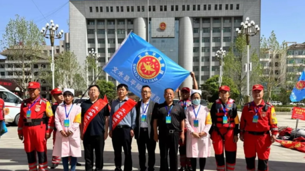 全国防灾减灾日正能量公益山西文水联络站（吕梁市文水县平陵志愿者联合会）开展“防灾减灾“宣传活动