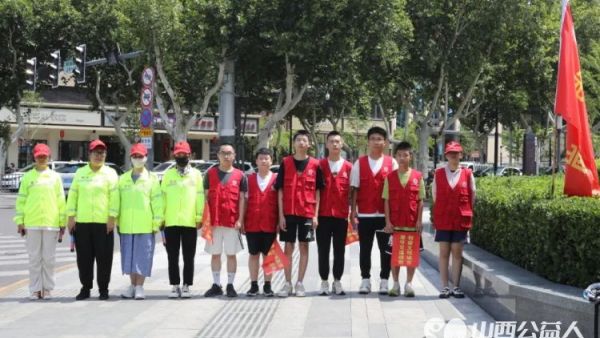 坚定信念贵在坚持 临汾市文明交通志愿者协会水厂先锋岗的志愿者们已圆满完成第七周常态化文明交通劝导工作